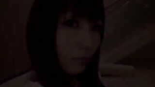 OLの黒ストッキングで