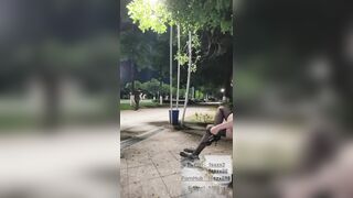 【绝版收藏】最近火爆推特人气露出女神FSS『冯珊珊』高价会员私拍流出 情趣黑丝套装午夜户外露出 高清1080P版