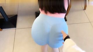 【麻花免费视频】极品蜜桃肥臀健身教练约我吃完饭就帮我口！