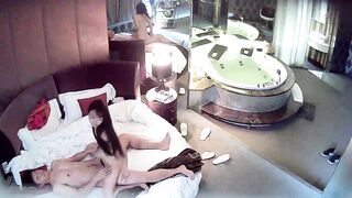 【麻花免费视频】情趣酒店豪华套房水滴摄像头监控偷拍，貌似很饥渴的一对