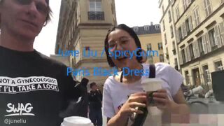 [037]女 友 體 驗 巴 黎 街 頭 漫 步 黑 絲 上 衣 深 喉 口 交 無 套 內 射 劉 玥