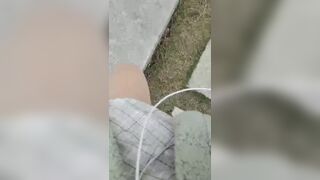 爆乳萝莉女神『鹿爷』公园大黑牛玩穴 太刺激受不了路边勾搭陌生人公厕啪啪 太急色直接无套插入 迎面站干炮